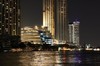 The Jao Prayah river in Bangkok, Thailand - as viewed from the Taksin Bridge