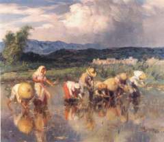 Fernando Amorsolo - Rice Farmers