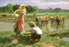 Fernando Amorsolo - Planting Rice