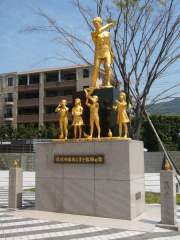Monument outside Nagasaki History Museum