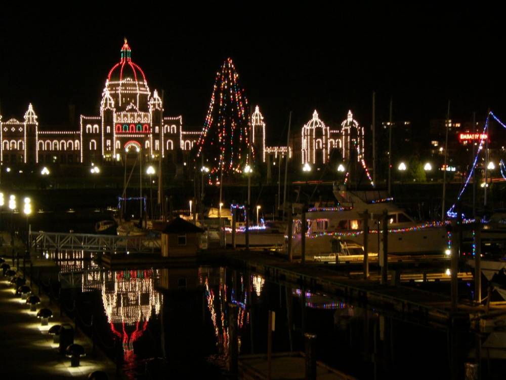 Night Photography and Lights Reflecting in Water