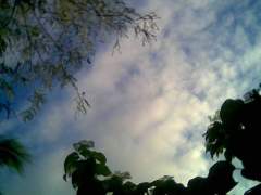 the sky is blue! wow...