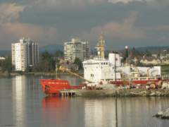 Sir Wilfrid Laurier berthed at Victoria