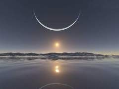 SUNSET AT THE NORTH POLE