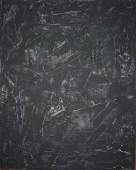 Black painting - acrylic - 12x16 inches