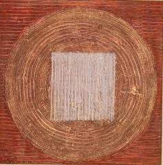 Abstract art by Sam Penaso - white square