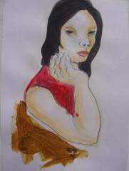 red girl - by Sam Penaso