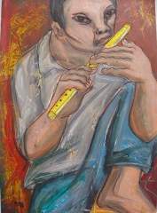 Yellow Flute - by Sam Penaso