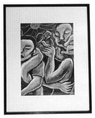 Black and White art painting by Sam Penaso - Untitled