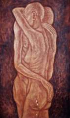 Art painting by Filipino artist, Sam Penaso - LOVERS _2.JPG