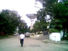 the giant UFO at my school
