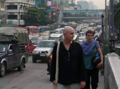 Foreign Tourists Walking in Bangkok