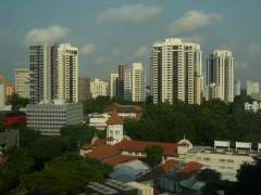Singapore - Hi-rise buildings near Orchard Road