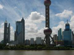 Shanghai - Pudong with a Fantastic Cloudscape