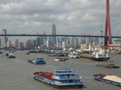 Barges on the Huang Pu at Shanghai