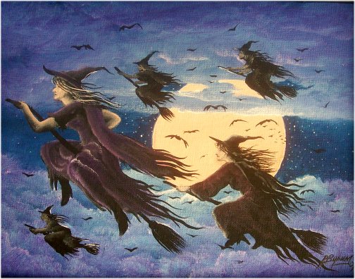 Halloween and Witch Art by Ron Byrum