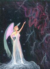 Sensuous Angel with Pink Wings
