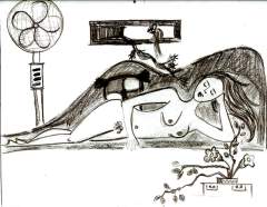Self-Portrait:Oscillation no.3 a sketch