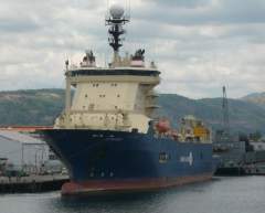 Alcatel-Lucent cable ship, c.s. Ile de Batz at Subic