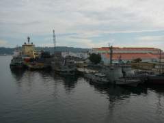 Ile de Batz and some small Naval vessels