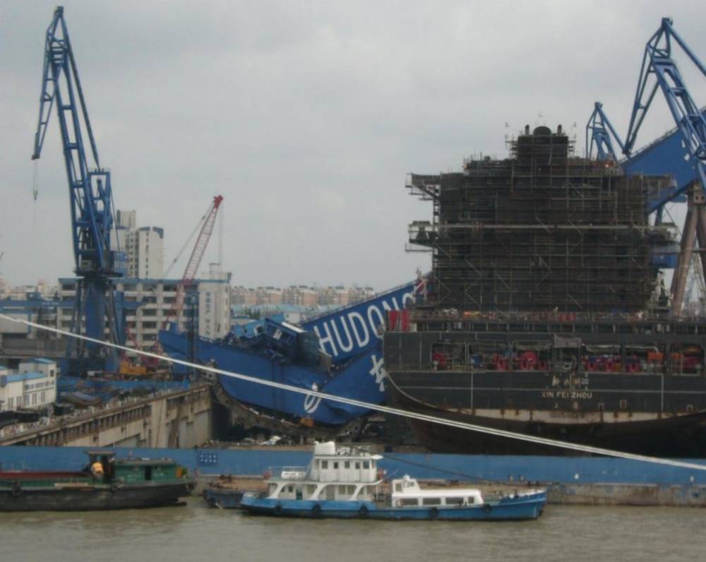 Shipbuilding incident, Huang-pu river near Shanghai