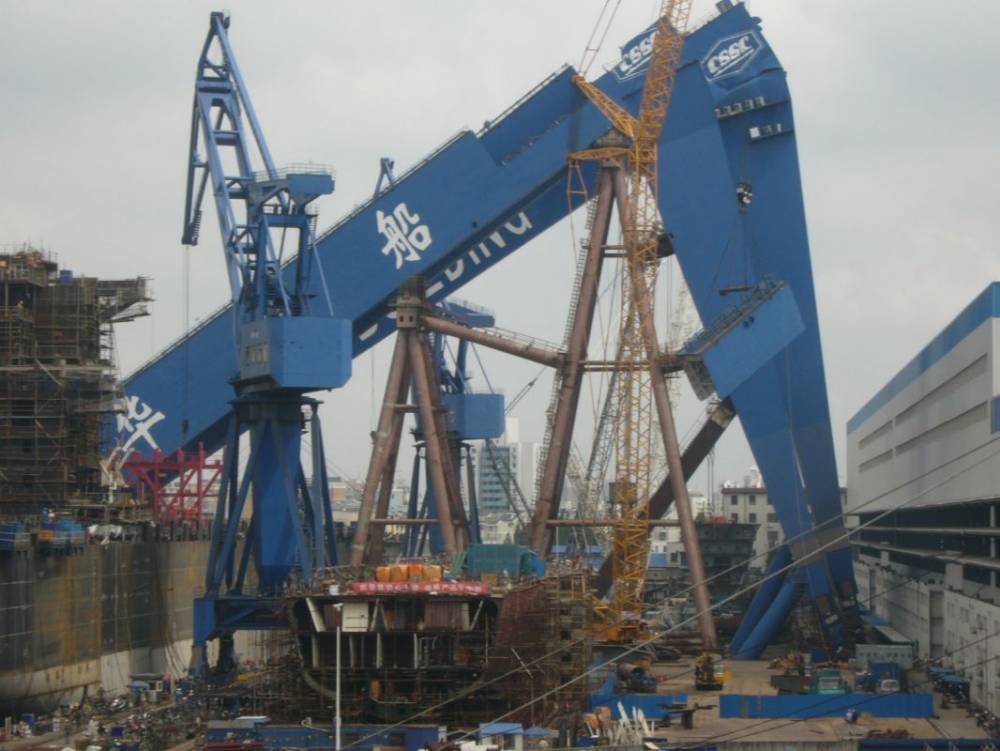Shipbuilding incident, Huang-pu river near Shanghai
