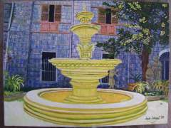 sto. nino church fountain