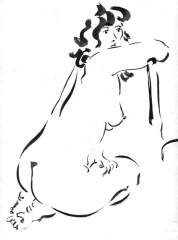 ink and oriental brush