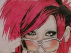 Colored Drawing of Magazine Picture