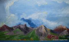 Čtyřobraz malba na stropě