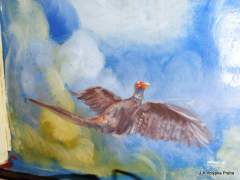 MAlba na stropě domku