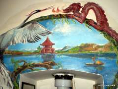 Freska - na stěně domu