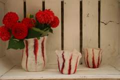 Wet Felted Candle Holders by viltalakim.jpg