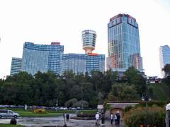 View Looking Up To The Food and Entertainment