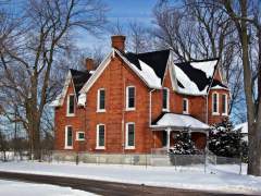 Red Brick House At Napanee Ontario
