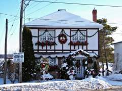 Europian Style Home at Christmas - Westport Ontario