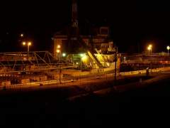 A Night Transit Throught the Welland Canal
