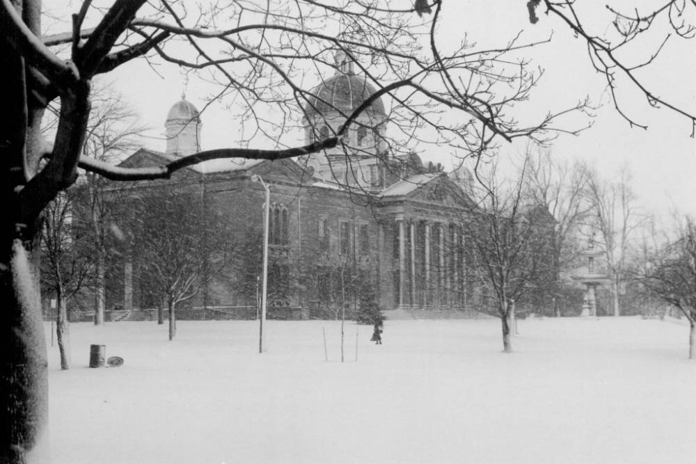 Provincial Court House In Winter