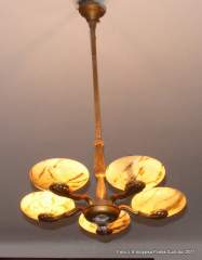 Bronzov� lustr z 20.let 20 stolet�