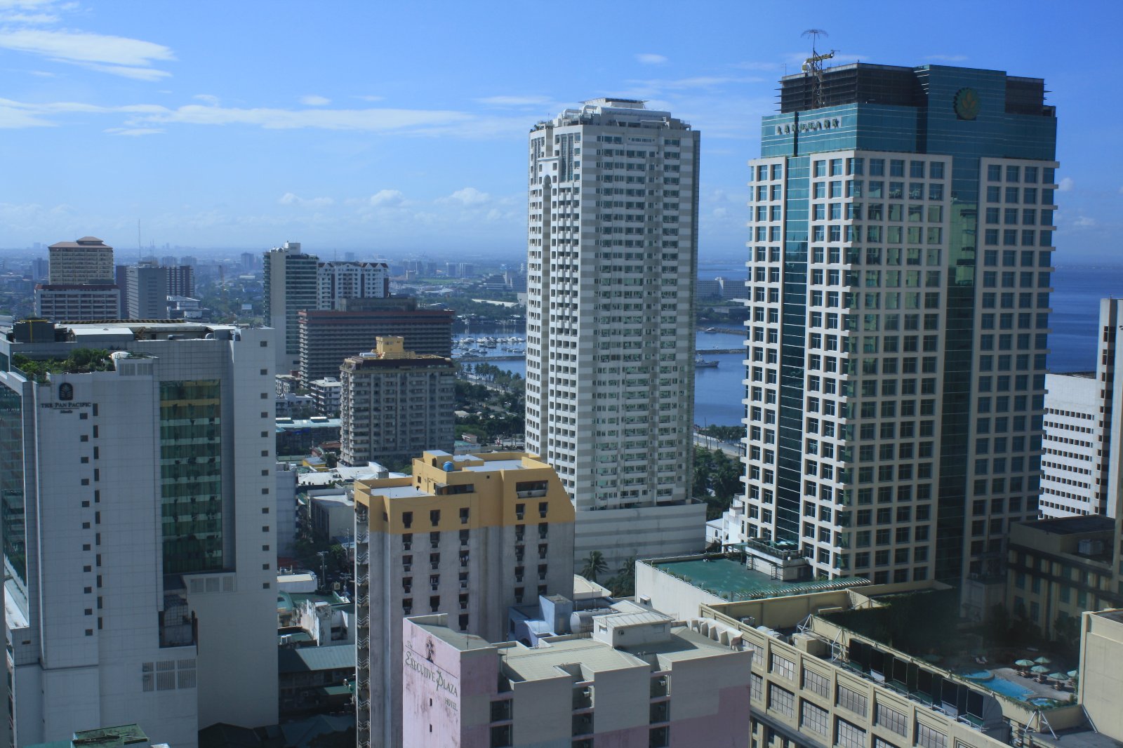 Manila Yacht Club and some tall buildings in Malate