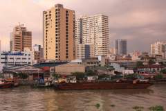 Santa Cruz, Manila skyline and some barges on the Pasig River