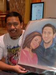 Pastel Portrait a couple  from Lebanon