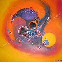 only once 50x50 acryl Op doek