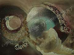 blue moon 60x80 acryl Op doek