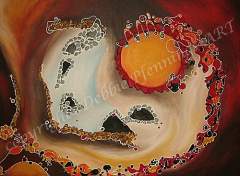 this time 75x115 acryl Op doek