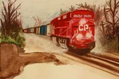 Canadian Pacific 8856 Powering Through Early Snow 002
