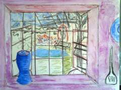 The first stage of the as-yet untitled pastel painting that I just started
