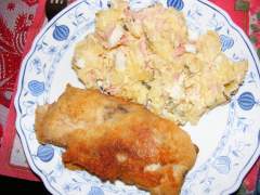 dceřin sma�en� kapr se sal�tem