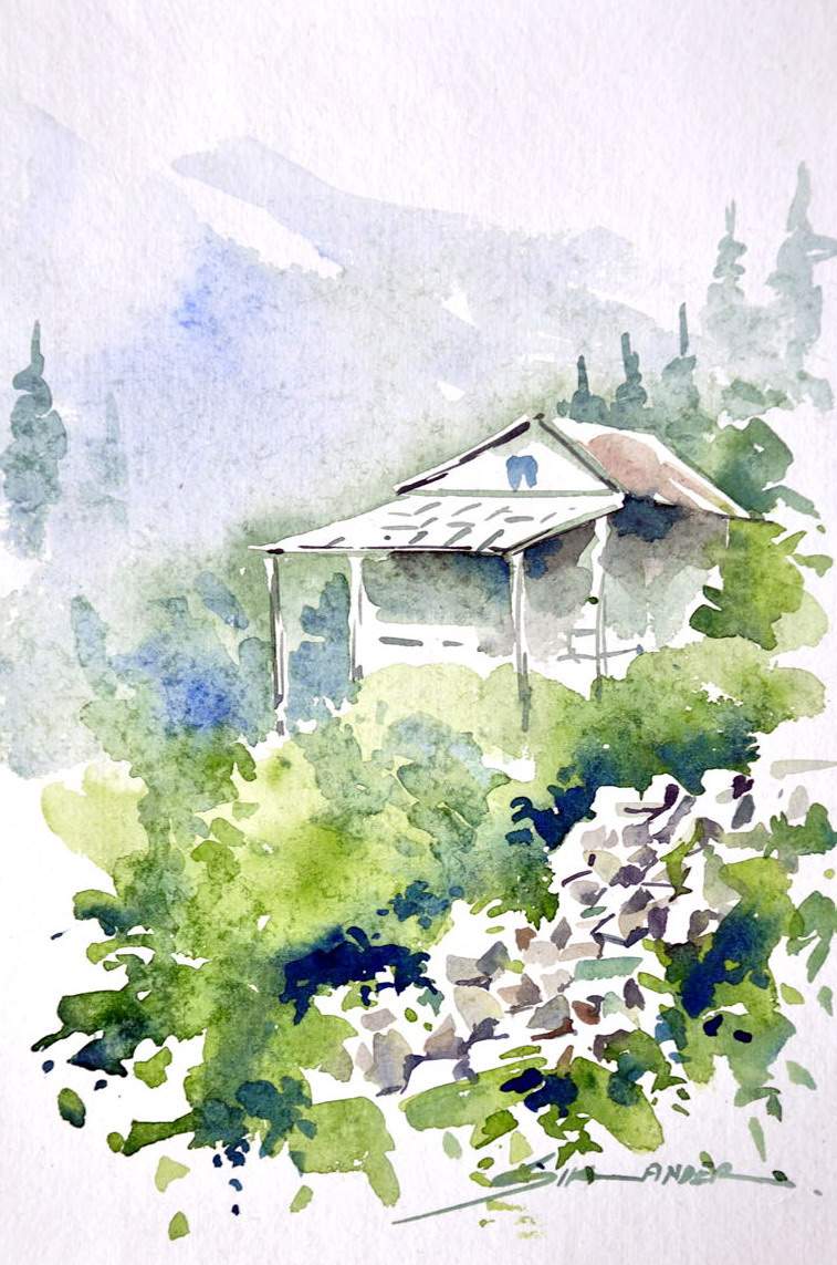 Landscape in Watercolor 1