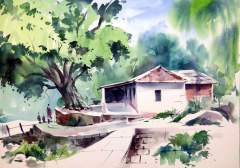 Landscape watercolor